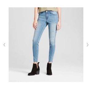 Mossimo Mid Rise paint splattered jeggings